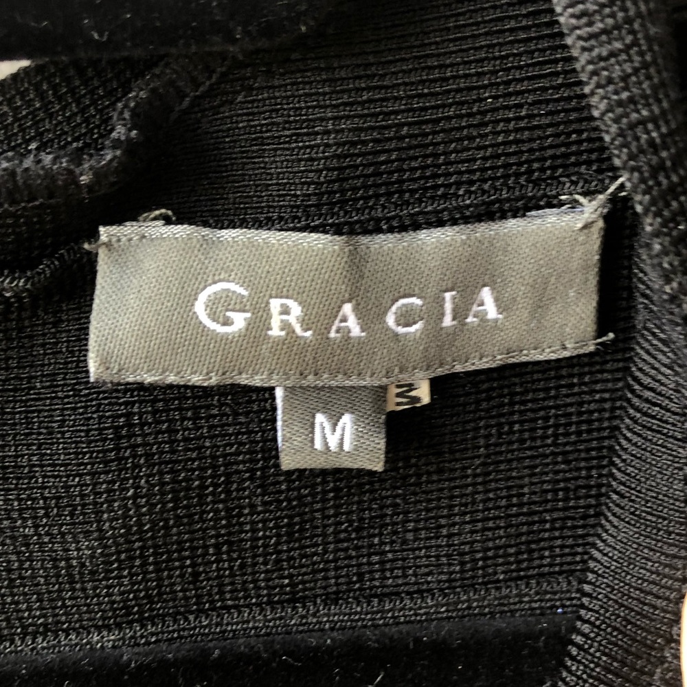 Gracia Black Bodycon Dress - Gem